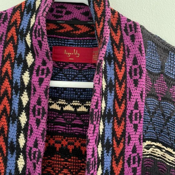 TIGERLILY Luna Graphite Cotton blend Cardi Cardigan RRP$299 - Picture 13 of 13